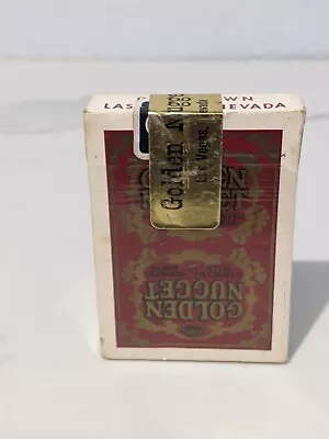 Golden Nugget Vintage Las Vegas Casino Red Playing Cards Gold Seal  • $48