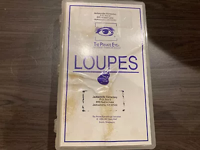 Vintage 1992 The Private Eye 5X Magnifying Jeweler's Loupes Set Of 18 • $37.99