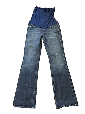 Seven 7 For All Mankind / A Pea In The Pod Maternity Bootcut Jeans Size 32 • $22.99