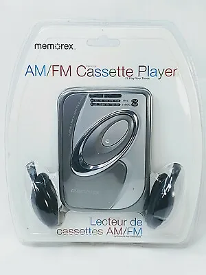 Memorex MD2280 Cassette Tape Player For AM/FM Radio With Headphones Silver New  • $42.89