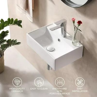 Bathroom Basin Sink Vessel Sink Rectangle Countertop Basin Sink 450 X 310 X 130  • £42.99