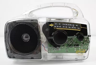 $40 • Buy Emergency Crank/Solar Power Radio. Freeplay Clear Translucent
