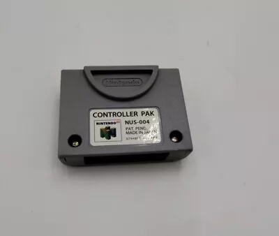 N64 Controller Pak NUS-004 OEM Official Nintendo 64 Memory Card - Tested & Works • $13.80