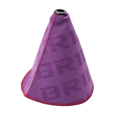 JDM Bride Racing Hyper Fabric MT/AT Gear Shift Lever Boot Cover  Purple Stitches • $19.89