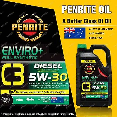 $85.95 • Buy Penrite Enviro+ C3 5W30 Engine Oil 5L For Mitsubishi Lancer Mirage Pajero Triton