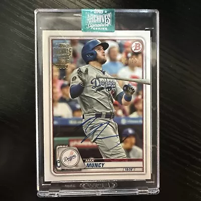 2024 Topps Archives 2020 Bowman Max Muncy On Card  Auto 5/99 Los Angeles Dodgers • $13.50