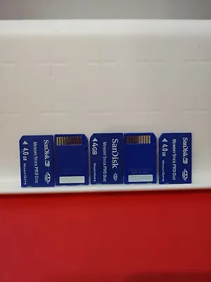 Sandisk 4GB Pro Duo Blue Sony PSP Memory Stick Sony Camera Cybershot Memory Card • $16.90