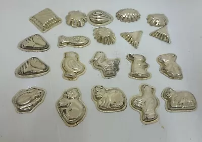 Vintage Tartlet Mini Tart Tins Pastry/Chocolate Candy Molds Cutter Mixed Lot 20 • $22.40