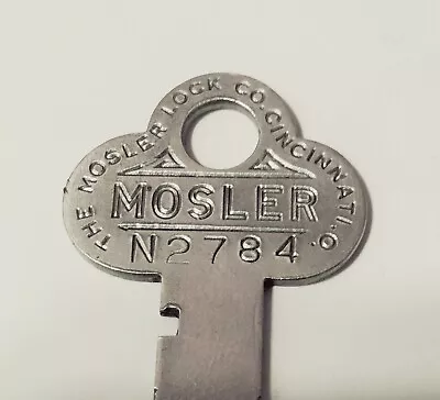 Vtg The Mosler Lock Co Cincinnati Ohio N2784 Flat Nickel Key # 152B Includes S&H • $12