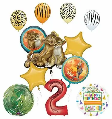 $19.99 • Buy Lion King Party Supplies 2nd Birthday Balloon Bouquet Decorations