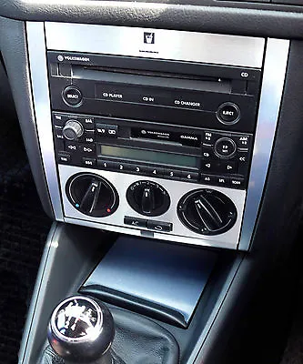 VW Golf Mk4 Brushed Ali Radio Console And Ashtray Set 03 • $23.99