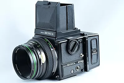 Bronica ETRSi Medium Format Film Camera With 75mm 'standard' Lens And Film Back • £435