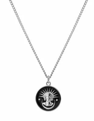 NEW Unisex Miansai Lady Liberty Sterling Silver Black Pendant Necklace 24  Chain • $48.99