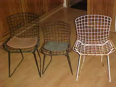 1950s Harry Bertoia     Rare BABY And CHILD'S WIRE CHAIRS   -  MCM  -  ESTATE • $695