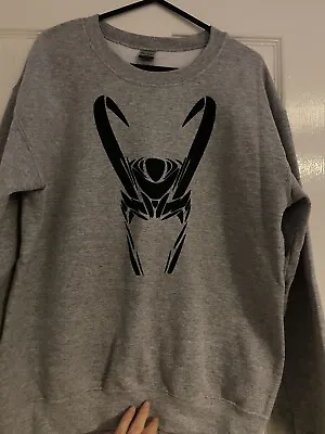 Marvel Loki Unisex Grey Jumper Size Small  • £15