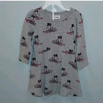 Minnie Mouse X Gap Disney Dress Long Sleeve 4/ 4T Toddler EUC Mickey Mouse EUC • $14.99