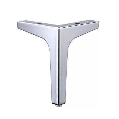 L-Shape Metal Sofas Legs Chrome Plinth Feet For Furniture Sofa Bed Chair Stools. • £10.31