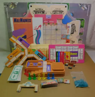 1989 Milton Bradley Mall Madness Board Game 100% Complete Tested & Working  • $175