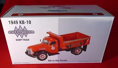 First Gear 1/34 1949 International KB-10 Dump Truck Texaco Pipeline #6 19-2728 • $75.79