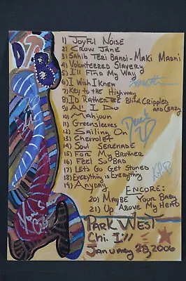*Signed* Derek Trucks Band Setlist Chicago 2006 • $420