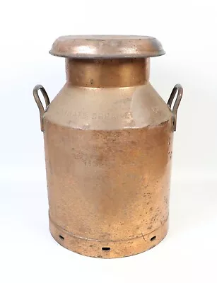 Vintage Unigate Creameries Copper Plated 10 Gallon Milk Churn • $473.61