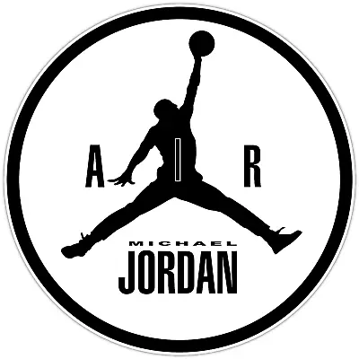 Michael Jordan NBA Basketball Legend Air Jump Vinyl Sticker Decal Bumper Car • $6.99