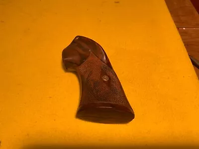 Bakelite S&W K/L Frame Square Butt Diamond Grips Vintage W Screw • $23.99