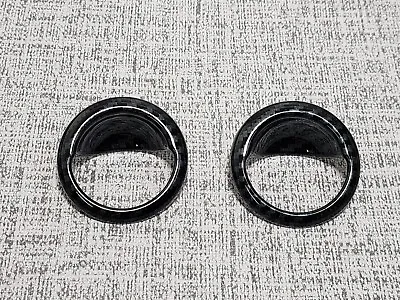 Us Stock Fiat + 500 Abarth New Carbon Effect 2 X Window Switch Ring Covers Trims • $35.94