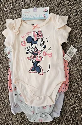Disney Baby 4-Piece Set Onsies/Shorts Minnie Mouse 24 Months So Cute ! NEW  • $9.99