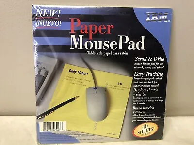 Vintage IBM  Paper Writing Pad Mouse Pad 40 Sheets Sealed To Do List Daily Notes • $25.88