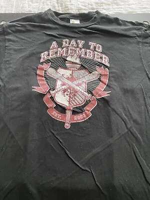 A Day To Remember T- Shirt XL Bay Island Black Crest Original 2008 • $30