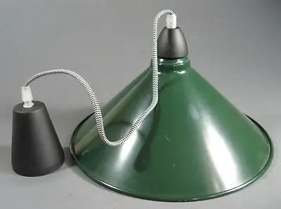 Vintage-style Industrial Green/white Conical Ceiling Light -warehouse/pool Table • $39.95