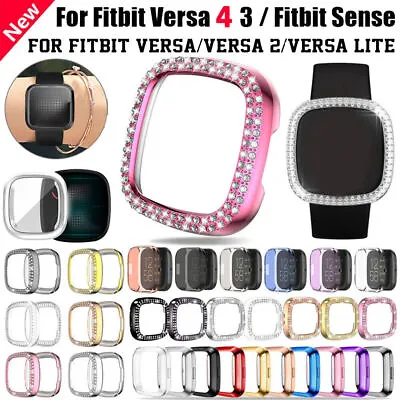 For Fitbit Versa 3 4 Fitbit Sense Screen Protector PC TPU Case Shockproof Cover • $10.44