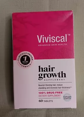 VIVISCAL Advanced Hair Health Hair Growth Supplement 60 Count +8 ~ 68 Tablets • $23