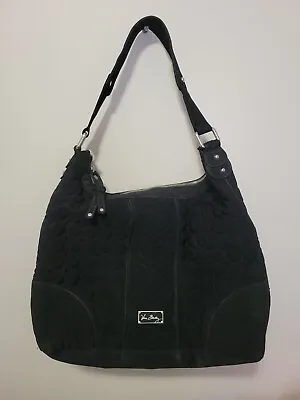 Vera Bradley Black/Baroque Shoulder Bag/Purse- Retired Pattern- Lots Of Pockets! • $15