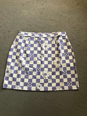 Vans Skirt Women's Small New Fairlands Floral Checker Sweet Lavender • $16.99