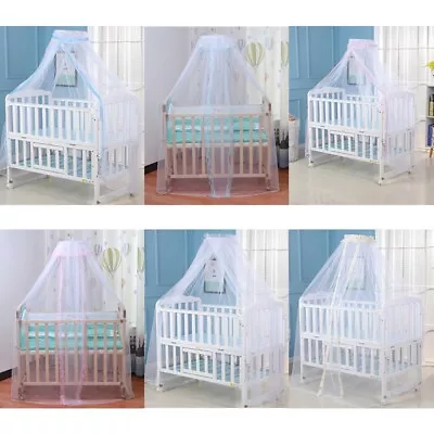 Baby Bed Safe Mosquito Net Cradle Bed Canopy Crib Cot Netting Cover Universal • $13.19