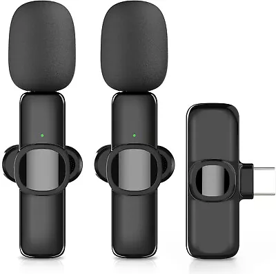 Microfono Inalambrico Lavalier Para Apple Android De Solapa Entrevista Plug&Play • $23.99