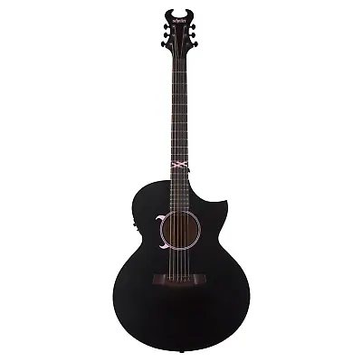 Schecter Machine Gun Kelly Acoustic Electric Guitar Rosewood Board Satin Black • $699