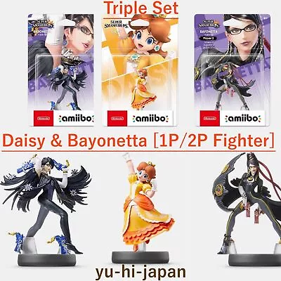 Nintendo Amiibo Daisy & Bayonetta [1P/2P Fighter] Triple Set (Super Smash Bros) • $138.99