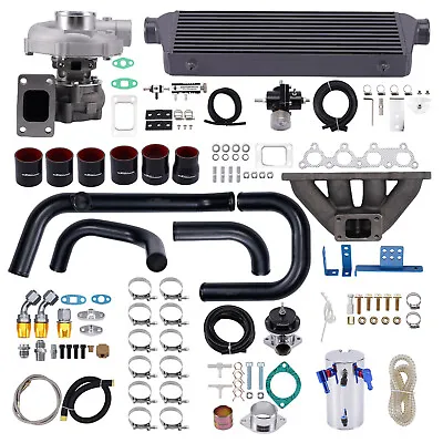 400hp+ T3/T4 Turbo Manifold Kit For Honda Civic CRX Del Sol D Series D15 D16 • $774.45