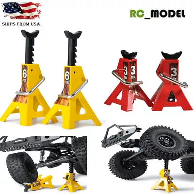 1/10 3/6 TON Metal Scale Jack Stands For 1:10 Axial SCX10 RC4wd D90 TRX4 RCTruck • $14.60