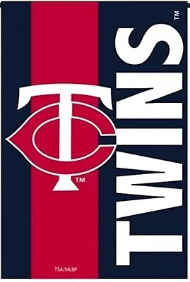 Minnesota Twins Premium 2-Sided Garden Flag Applique Embroidered Banner Baseball • $18.79