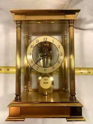 Nieman Marcus Germany S Haller Skeleton Mantle Clock Works Heavy • £525.26