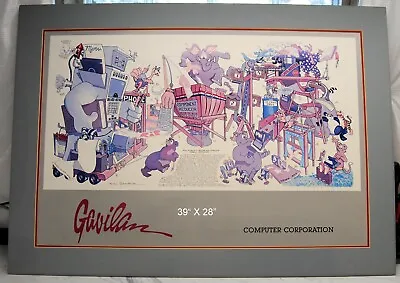 Museum Item Gavilan Computer Poster 39  X 28   Foamcore Backing Perfect See Pics • $199.99