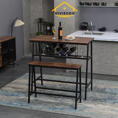 $64.99 • Buy Viviendo Bench Seating Dining Table Bar Table Industrial Style
