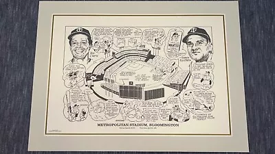 1990 METROPOLITAN STADIUM TWINS SPORTING NEWS STADIUM PRINT 16x22 ROD CAREW • $18.99