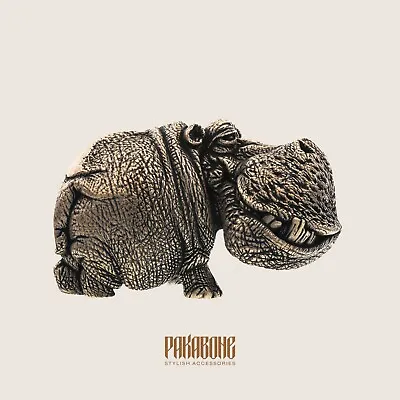$34.90 • Buy Bronze Figurine Hippopotamus Bronze Miniature Hippo Miniature Sculpture Animals