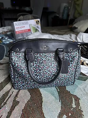 COACH Handbag  F59445 Mini Bennett Satchel Mini Boston Flower Floral Pattern • $70