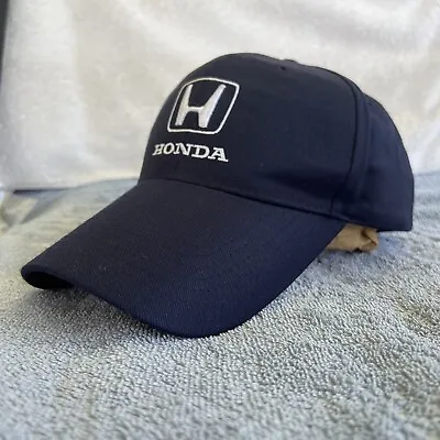 Honda Hat Adult Navy Embroidered Boat Motorcycle Tractor Civic Racing Farming • $24.49